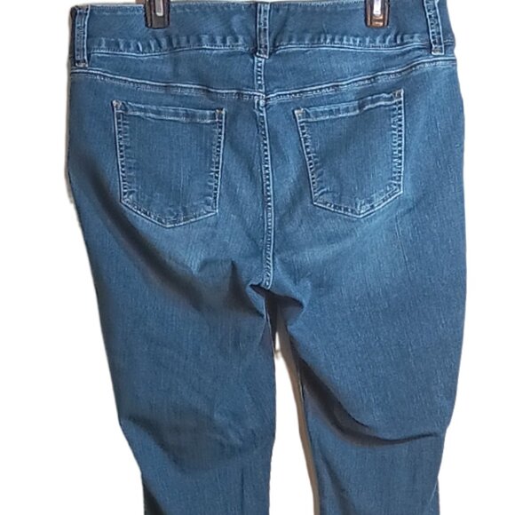 Torrid Denim Jeggings Womens 16S Skinny Medium Wash Faux Pockets 3 Button Front - Picture 5 of 6